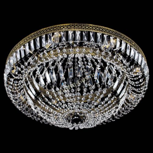 Люстра Венеция Купол пластинка под бронзу Черная в Магнитогорске Гусь Хрустальный