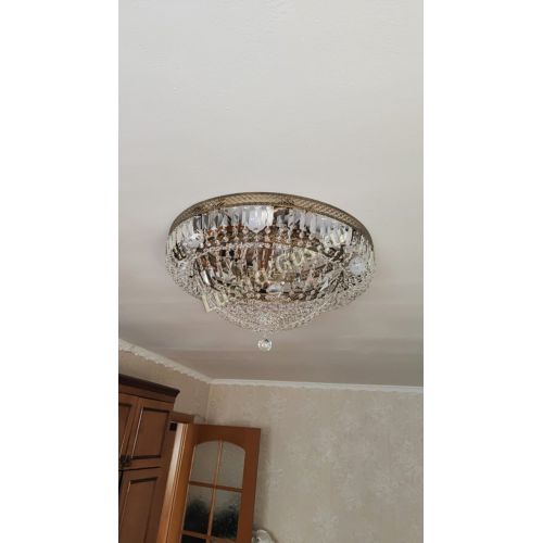 Люстра Венеция Купол пластинка под бронзу в Магнитогорске Гусь Хрустальный