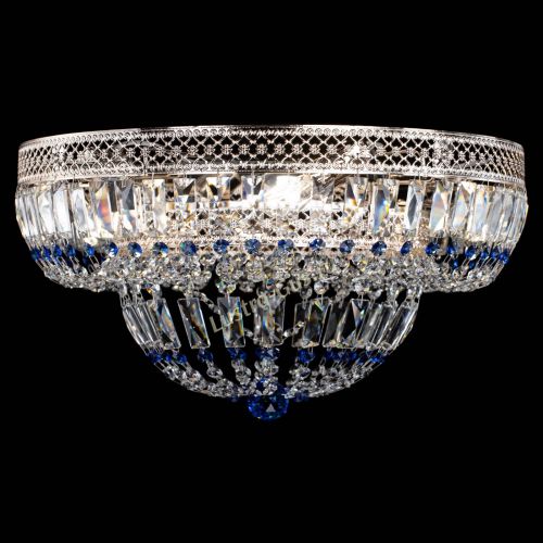 Люстра Венеция Купол пластинка Синяя в Магнитогорске Гусь Хрустальный