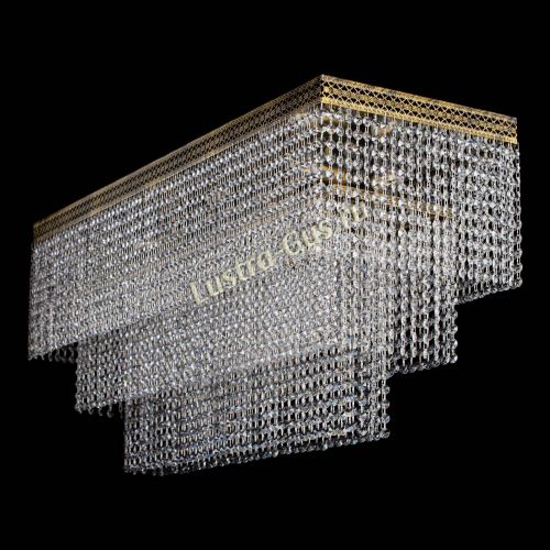 Люстра Прямоугольник Венеция №8 под бронзу в Магнитогорске Гусь Хрустальный