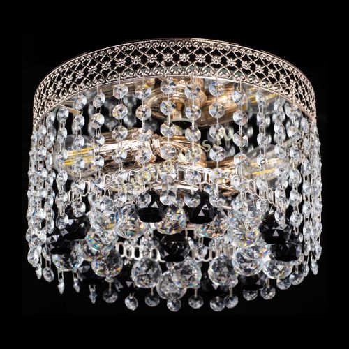 Люстра Венеция шар №2 черная в Магнитогорске Гусь Хрустальный