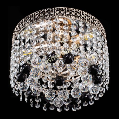 Люстра Венеция шар №2 черная в Магнитогорске Гусь Хрустальный