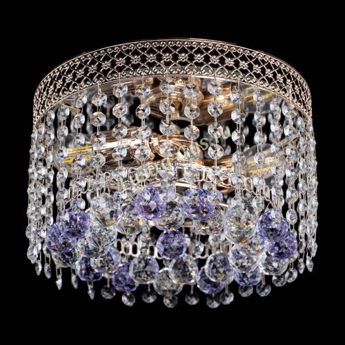 Люстра Венеция шар №2 фиолетовая в Магнитогорске Гусь Хрустальный