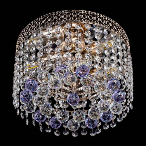 Люстра Венеция шар №2 фиолетовая в Магнитогорске Гусь Хрустальный