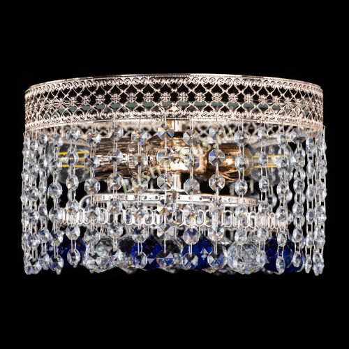 Люстра Венеция шар №2 синяя в Магнитогорске Гусь Хрустальный