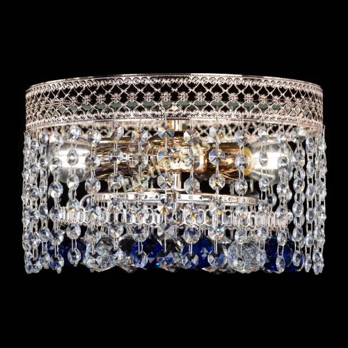 Люстра Венеция шар №2 синяя в Магнитогорске Гусь Хрустальный