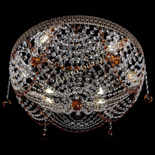 Люстра Венеция Жасмин чайная в Магнитогорске Гусь Хрустальный