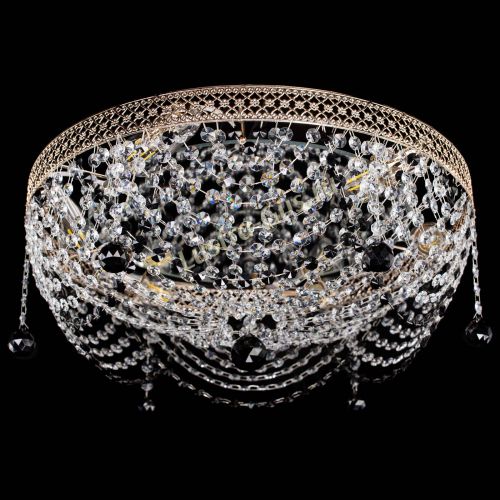 Люстра Венеция Жасмин черная в Магнитогорске Гусь Хрустальный