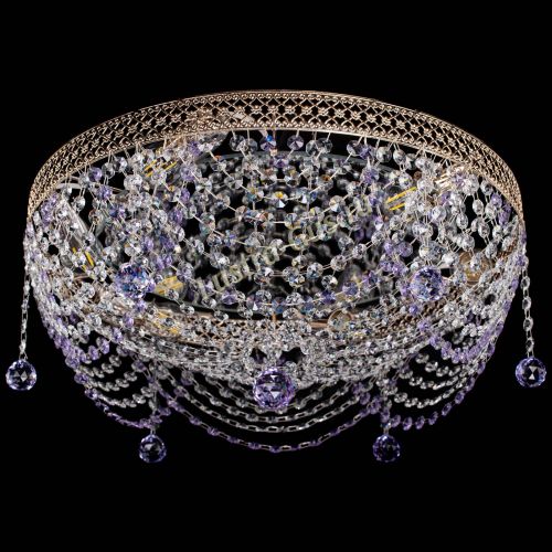 Люстра Венеция Жасмин фиолетовая в Магнитогорске Гусь Хрустальный