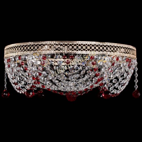 Люстра Венеция Жасмин красная в Магнитогорске Гусь Хрустальный