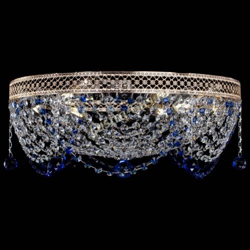 Люстра Венеция Жасмин синяя в Магнитогорске Гусь Хрустальный