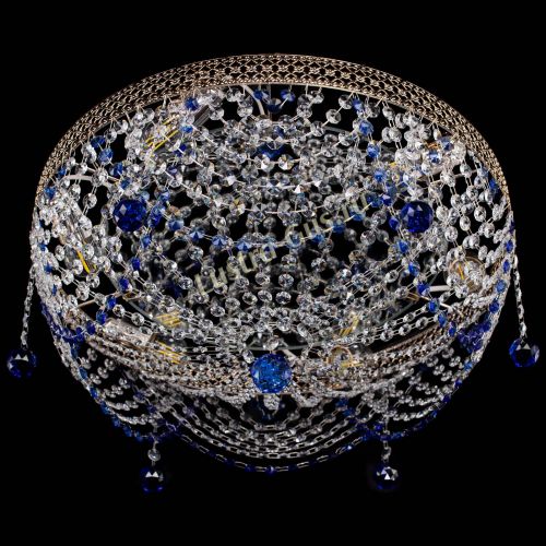 Люстра Венеция Жасмин синяя в Магнитогорске Гусь Хрустальный