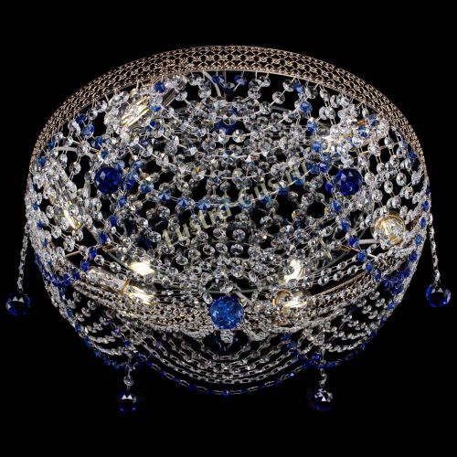 Люстра Венеция Жасмин синяя в Магнитогорске Гусь Хрустальный