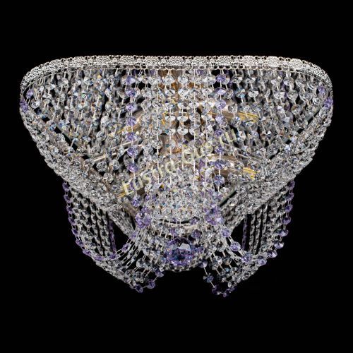 Люстра Верона Токката №5 фиолетовая в Магнитогорске Гусь Хрустальный