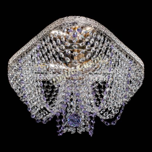 Люстра Верона Токката №5 фиолетовая в Магнитогорске Гусь Хрустальный