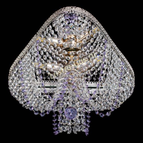 Люстра Верона Токката №5 фиолетовая в Магнитогорске Гусь Хрустальный