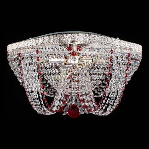 Люстра Верона Токката №5 красная в Магнитогорске Гусь Хрустальный