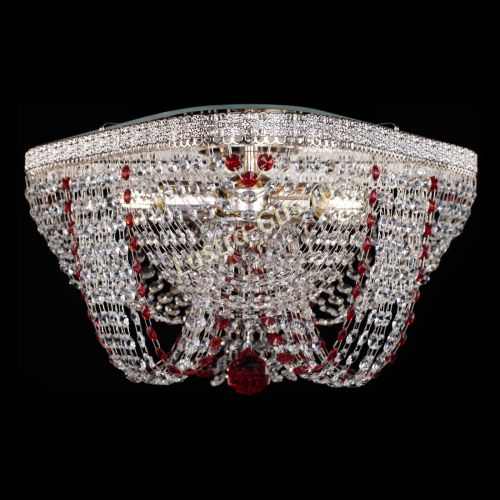Люстра Верона Токката №5 красная в Магнитогорске Гусь Хрустальный