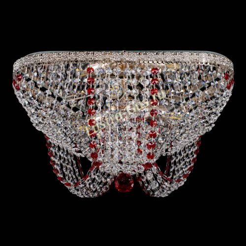 Люстра Верона Токката №5 красная в Магнитогорске Гусь Хрустальный