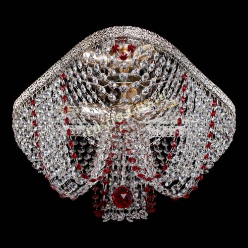 Люстра Верона Токката №5 красная в Магнитогорске Гусь Хрустальный