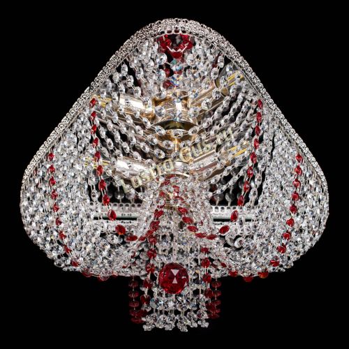 Люстра Верона Токката №5 красная в Магнитогорске Гусь Хрустальный