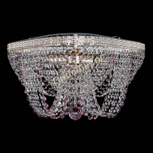 Люстра Верона Токката №5 розовая в Магнитогорске Гусь Хрустальный