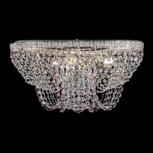 Люстра Верона Токката №5 розовая в Магнитогорске Гусь Хрустальный