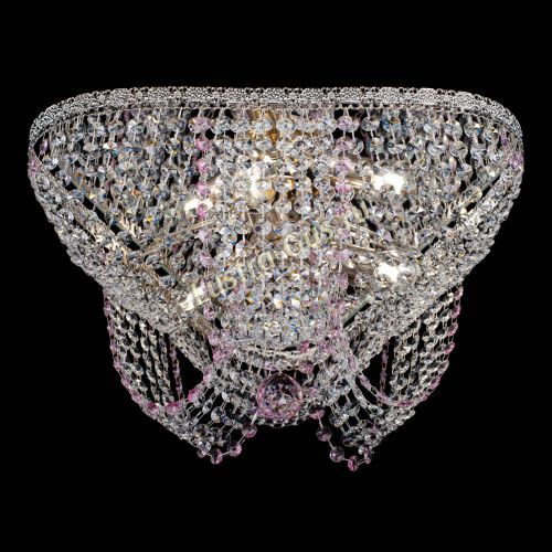 Люстра Верона Токката №5 розовая в Магнитогорске Гусь Хрустальный