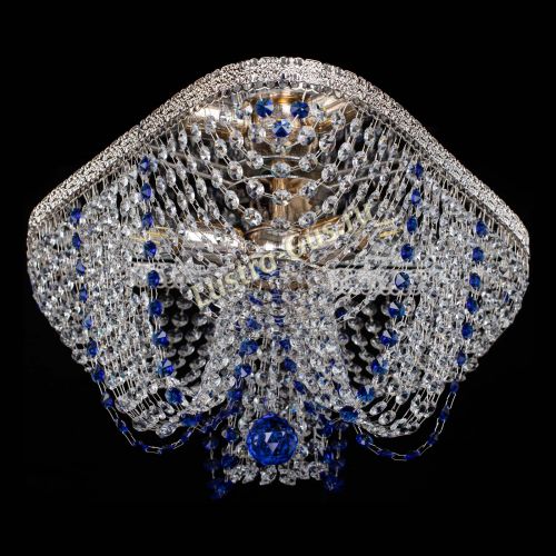 Люстра Верона Токката №5 синяя в Магнитогорске Гусь Хрустальный