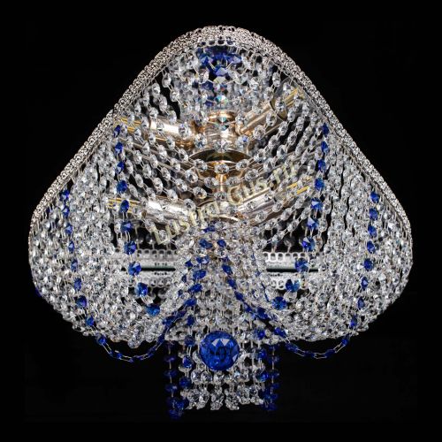 Люстра Верона Токката №5 синяя в Магнитогорске Гусь Хрустальный