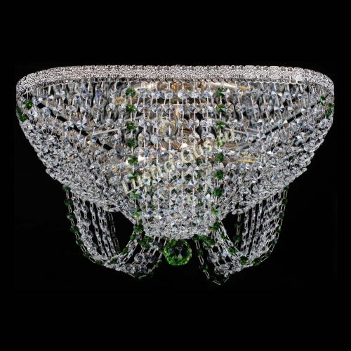 Люстра Верона Токката №5 зеленая в Магнитогорске Гусь Хрустальный