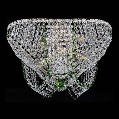 Люстра Верона Токката №5 зеленая в Магнитогорске Гусь Хрустальный