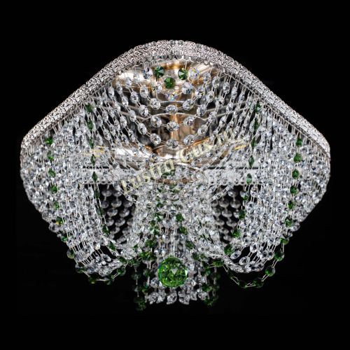 Люстра Верона Токката №5 зеленая в Магнитогорске Гусь Хрустальный