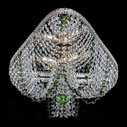 Люстра Верона Токката №5 зеленая в Магнитогорске Гусь Хрустальный