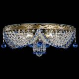 Люстра Виктория Синяя под бронзу в Магнитогорске