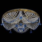 Люстра Виктория Синяя под бронзу в Магнитогорске