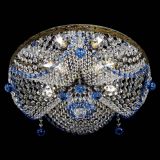 Люстра Виктория Синяя под бронзу в Магнитогорске