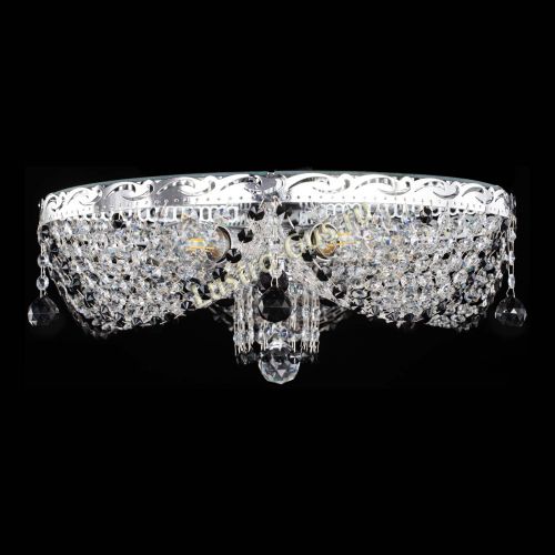 Люстра Виктория черная в Магнитогорске Гусь Хрустальный