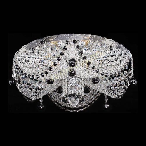 Люстра Виктория черная в Магнитогорске Гусь Хрустальный