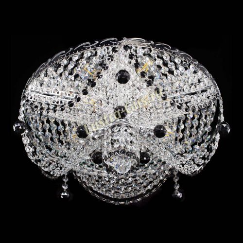 Люстра Виктория черная в Магнитогорске Гусь Хрустальный