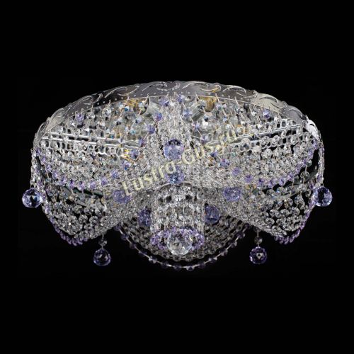 Люстра Виктория фиолетовая в Магнитогорске Гусь Хрустальный