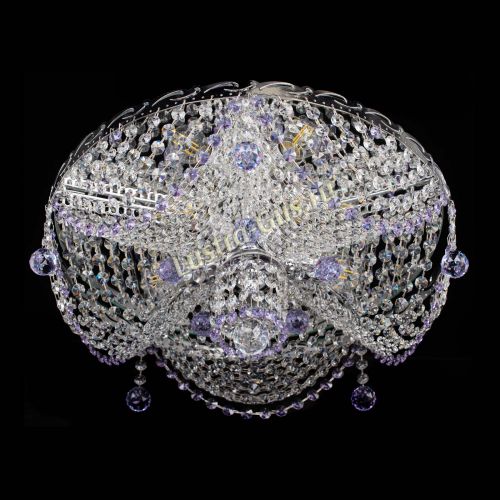 Люстра Виктория фиолетовая в Магнитогорске Гусь Хрустальный