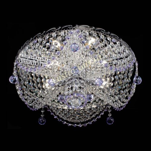 Люстра Виктория фиолетовая в Магнитогорске Гусь Хрустальный