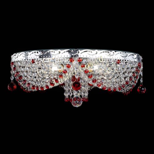 Люстра Виктория красная в Магнитогорске Гусь Хрустальный