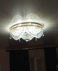 Люстра Виктория Синяя в Магнитогорске отзыв и фото покупателя