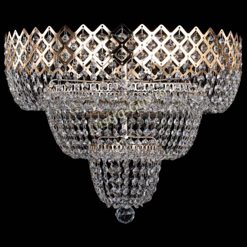 Люстра Водопад Корона №2 в Магнитогорске Гусь Хрустальный