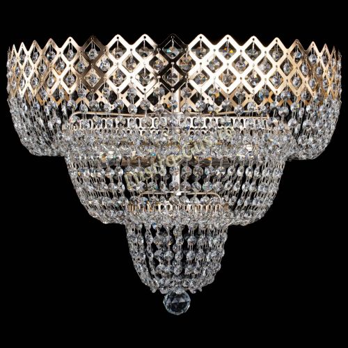 Люстра Водопад Корона №2 в Магнитогорске Гусь Хрустальный