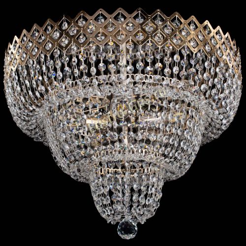 Люстра Водопад Корона №2 в Магнитогорске Гусь Хрустальный