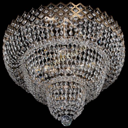 Люстра Водопад Корона №2 в Магнитогорске Гусь Хрустальный