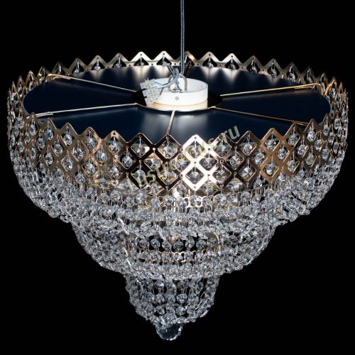 Люстра Водопад Корона №2 в Магнитогорске Гусь Хрустальный